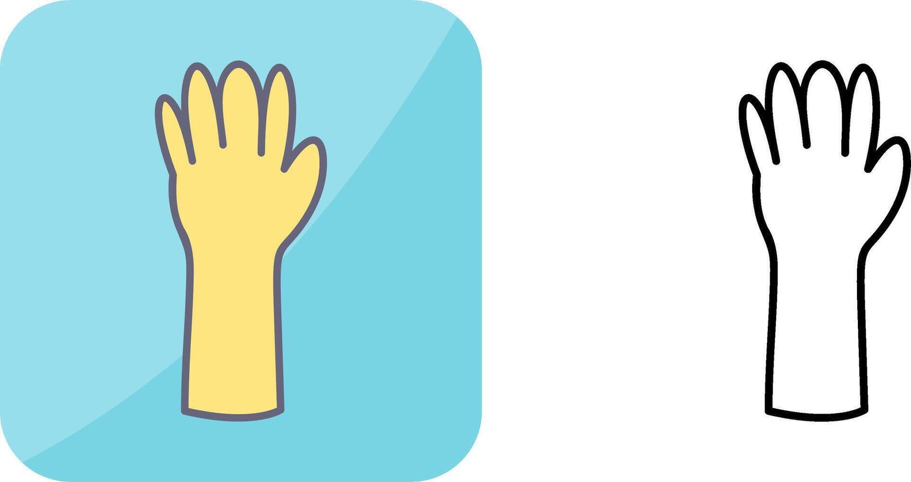 Unique Gloves Icon Design vector