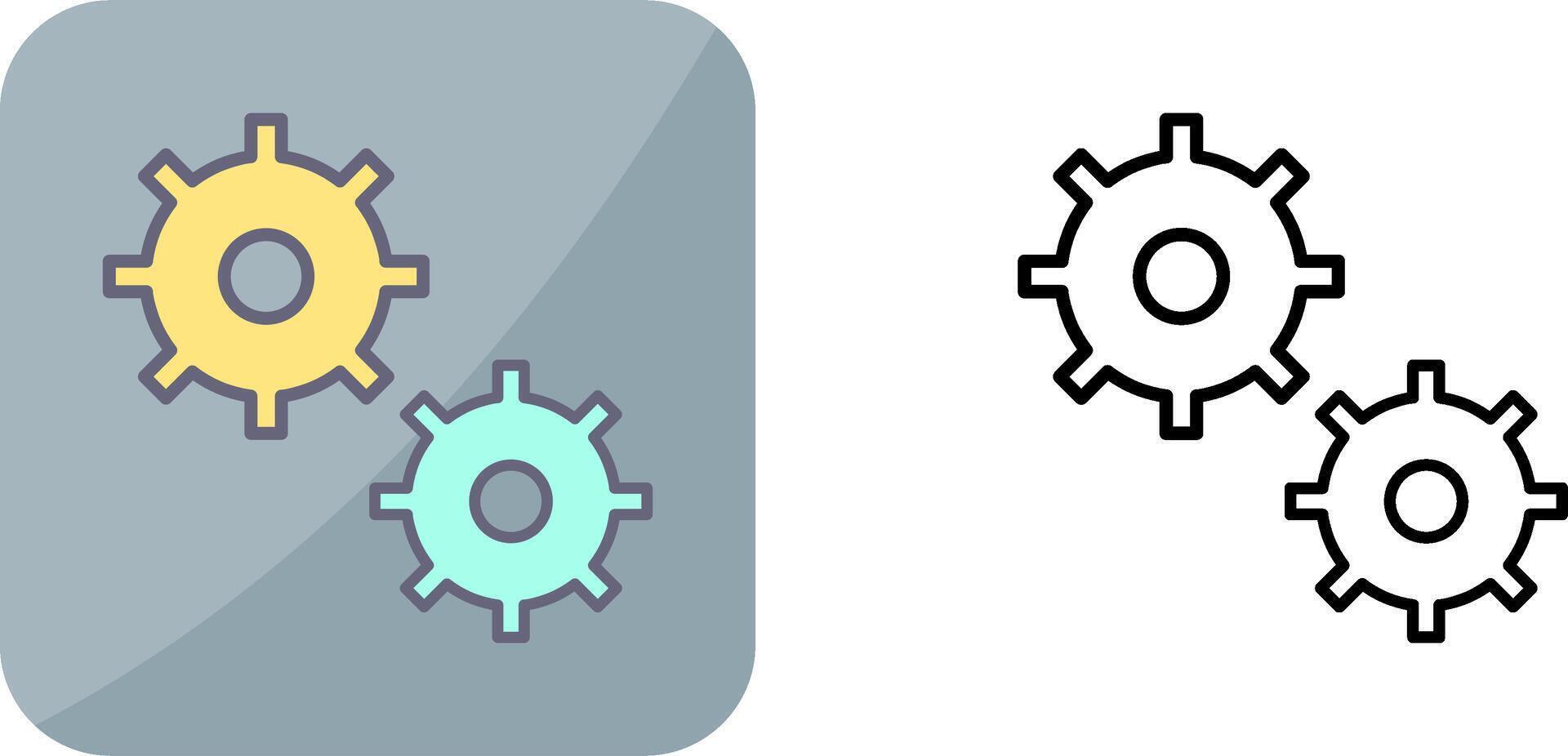 Unique Configurations Icon Design vector