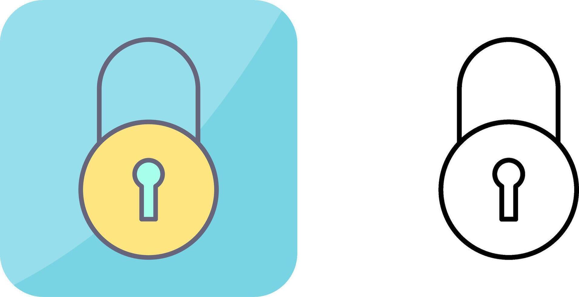 Unique Closed Access Icon Design vector