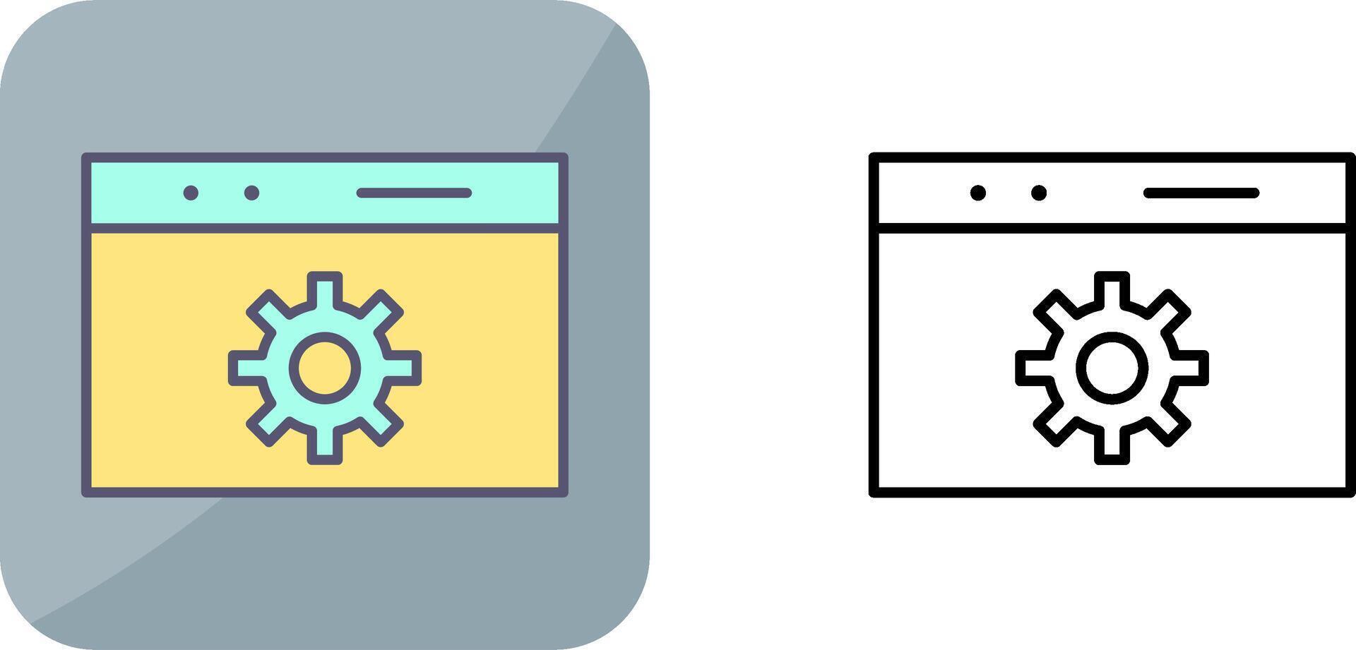 Unique Web Optimization Icon Design vector