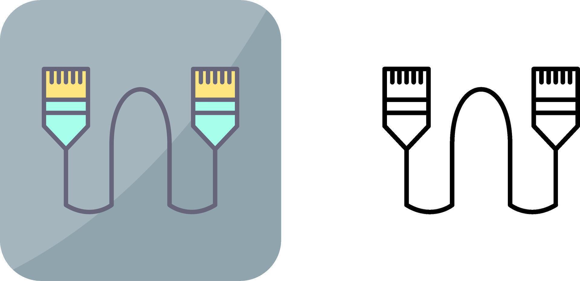 Internet Cable Icon Design vector