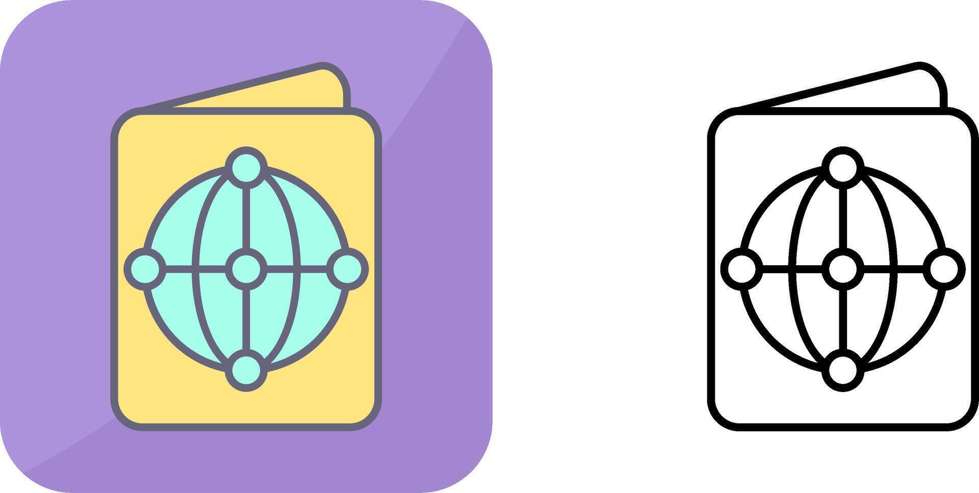 Passport Icon Design vector