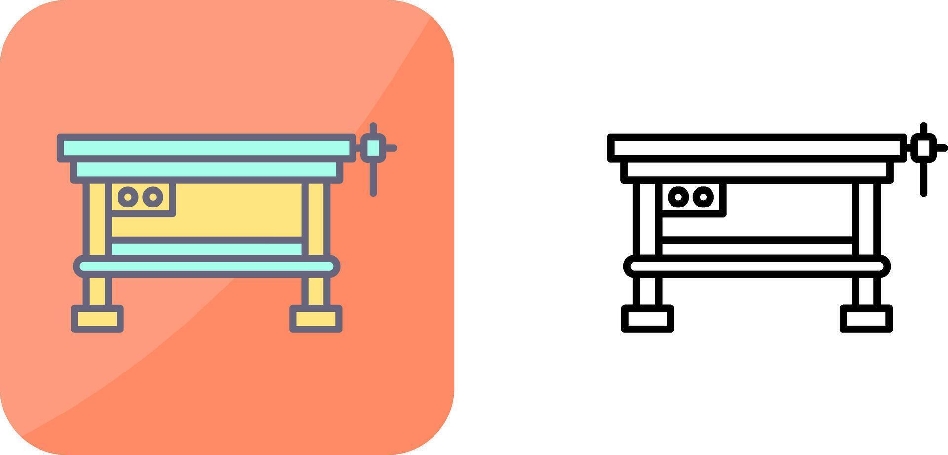 Work Bench Icon Design vector