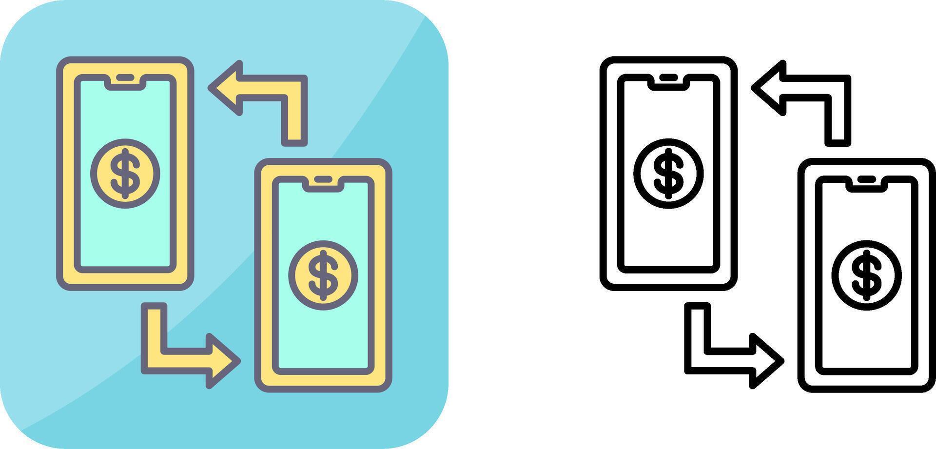 Transaction Icon Design vector