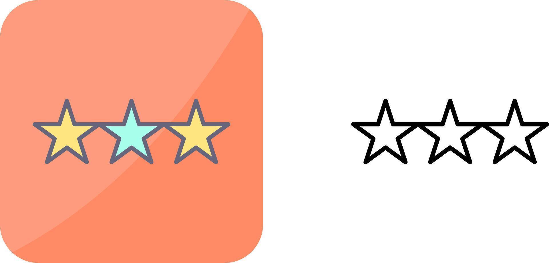 diseño de icono de estrellas vector