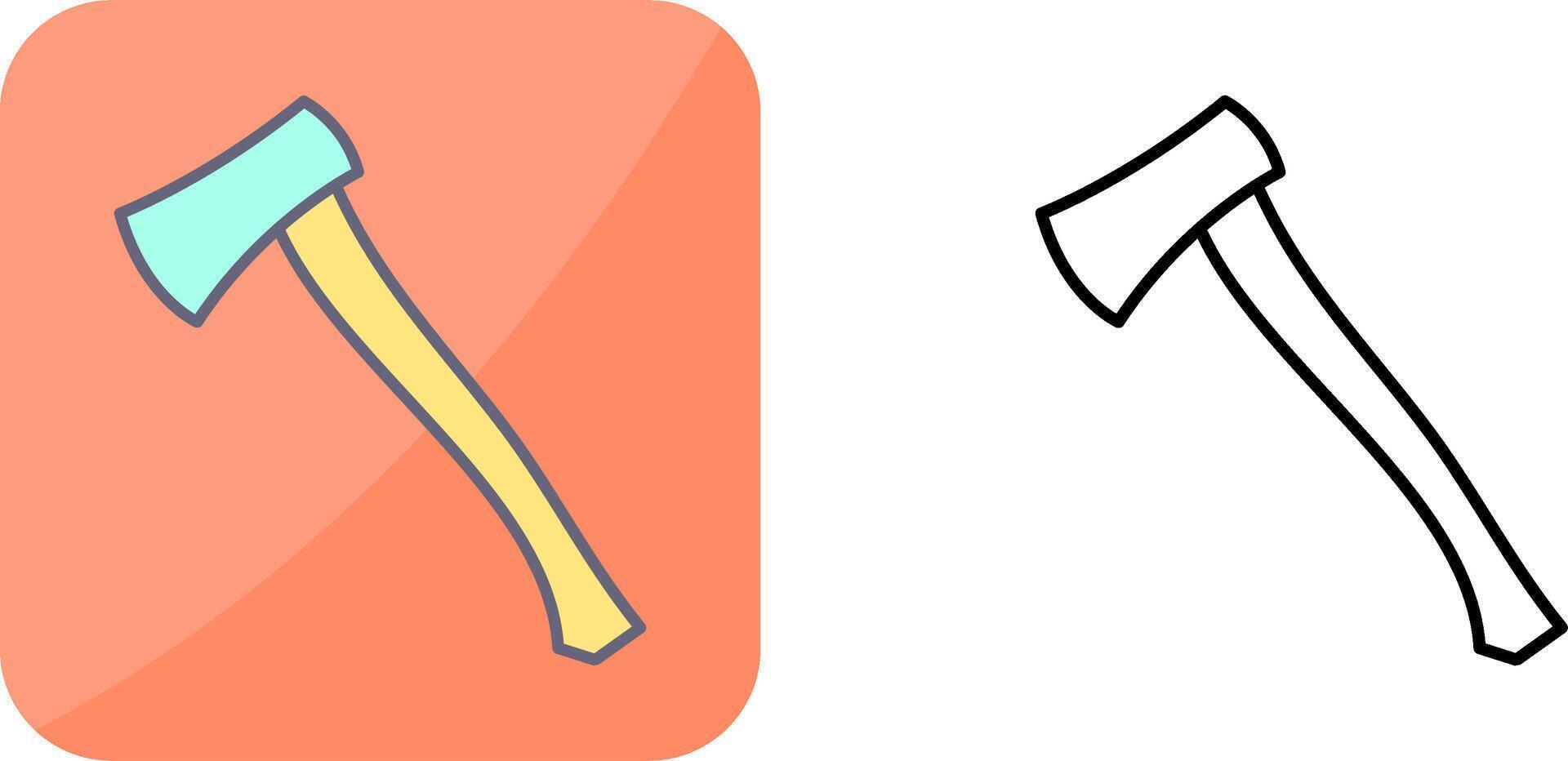 Wood Cutter Icon Design vector