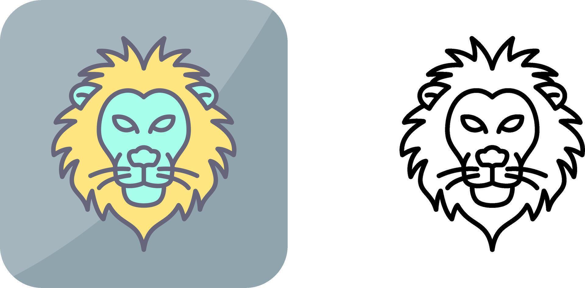 diseño de icono de león vector