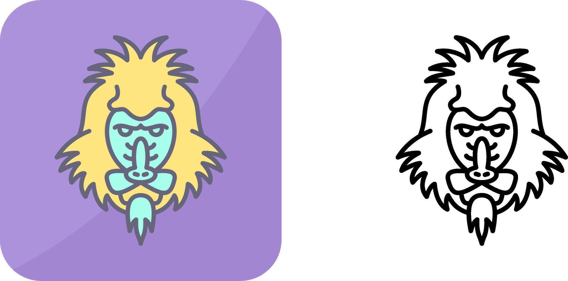Mandrill Icon Design vector