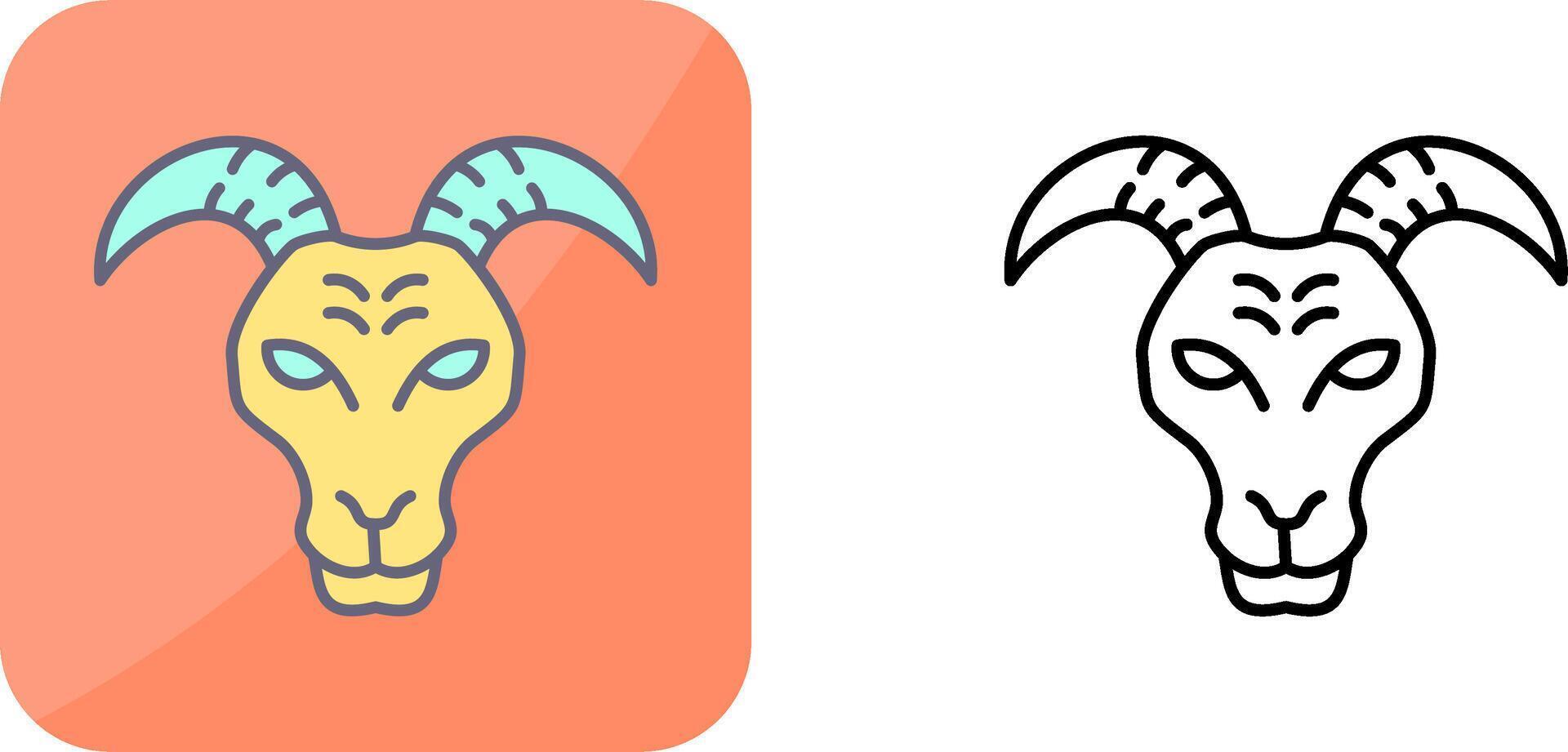 Goat Icon Design vector
