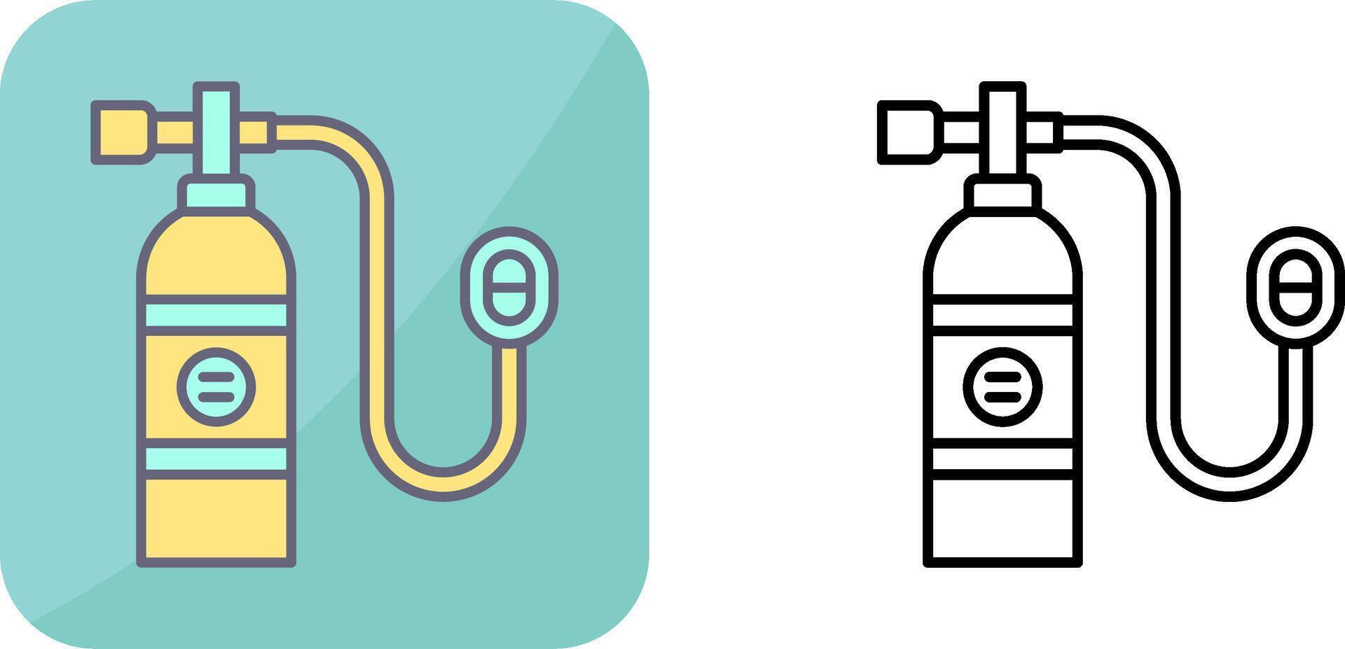 Oxygen Tank Icon Design vector
