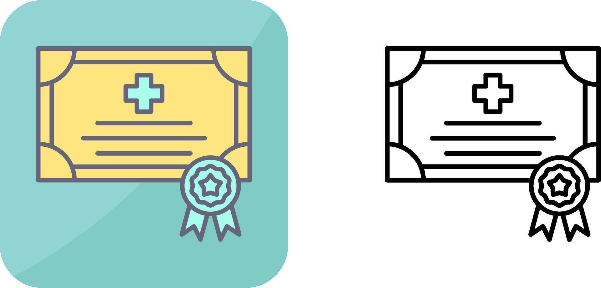 Certificate Icon Design vector