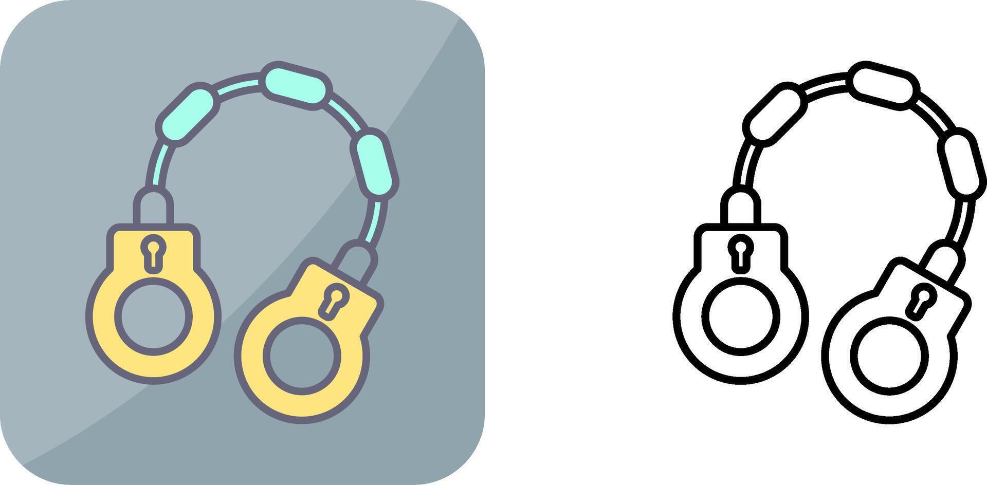 Handcuff Icon Design vector