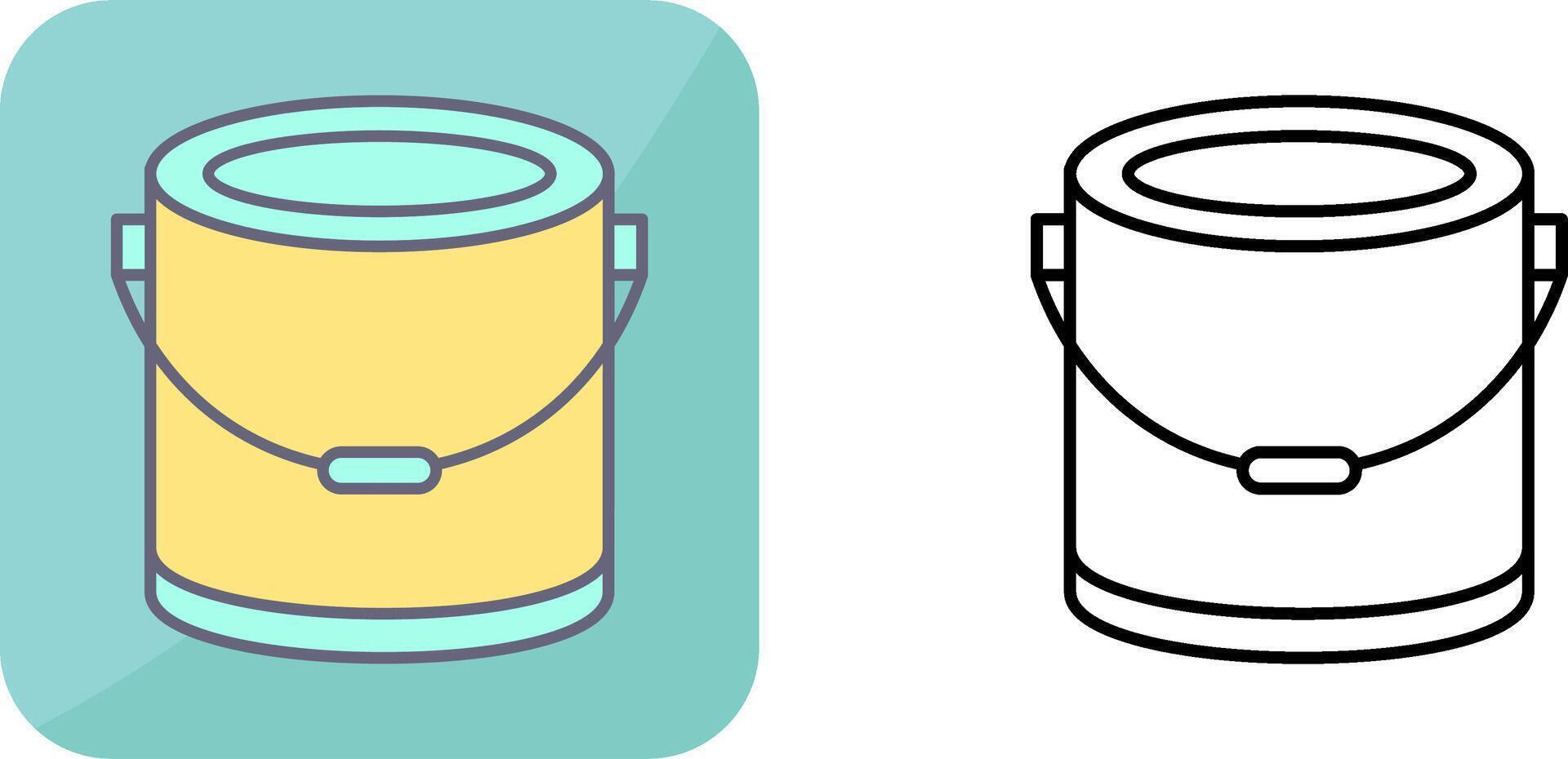 Paint Bucket Icon Design vector
