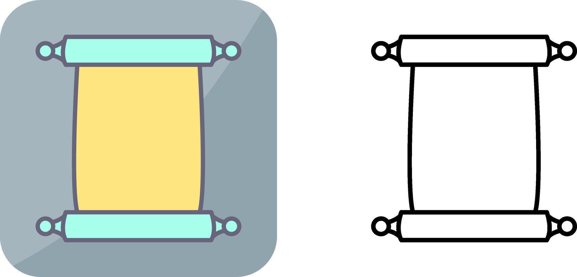 Scroll of Paper Icon Design vector