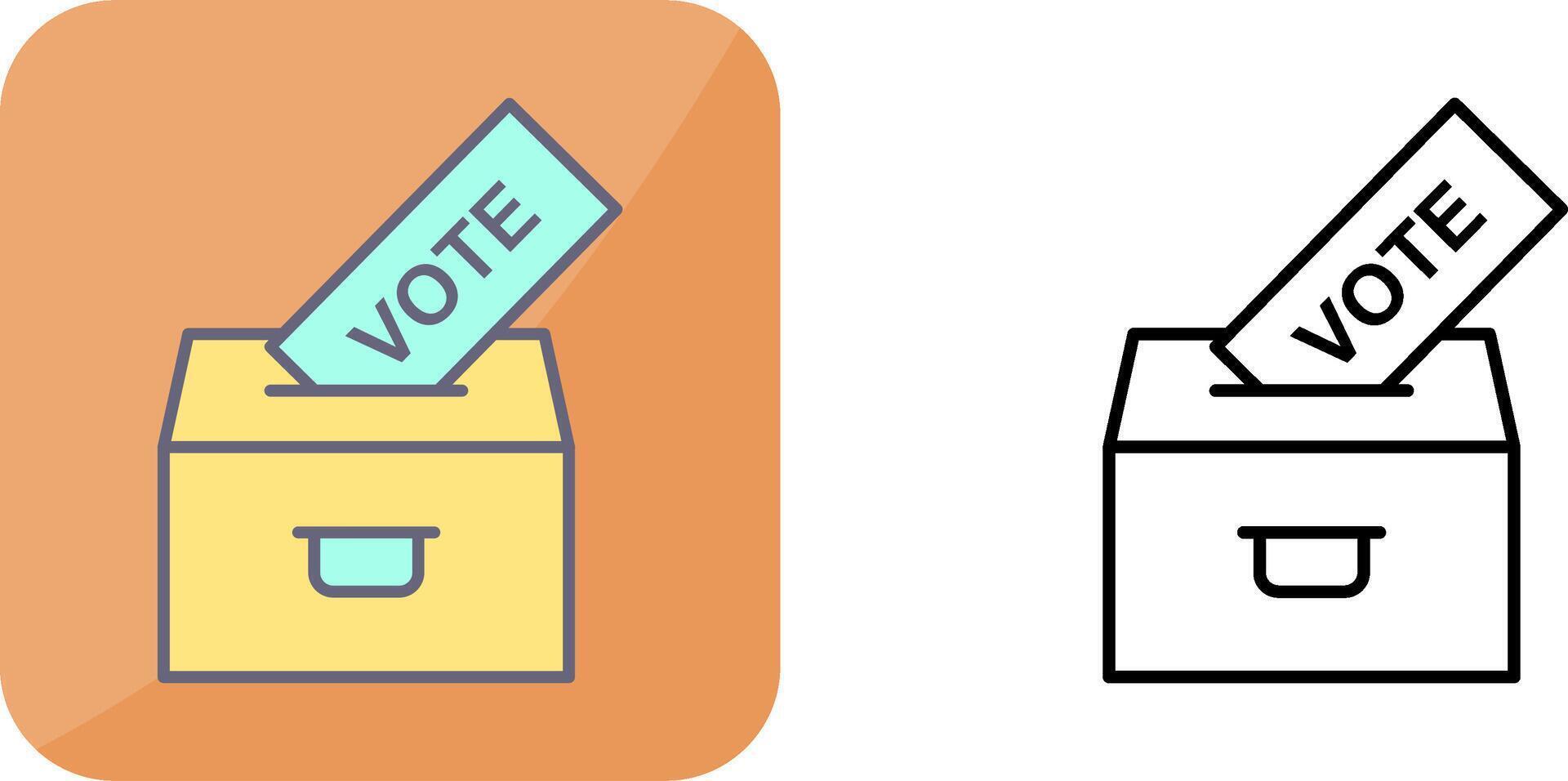 Casting Vote Icon Design vector