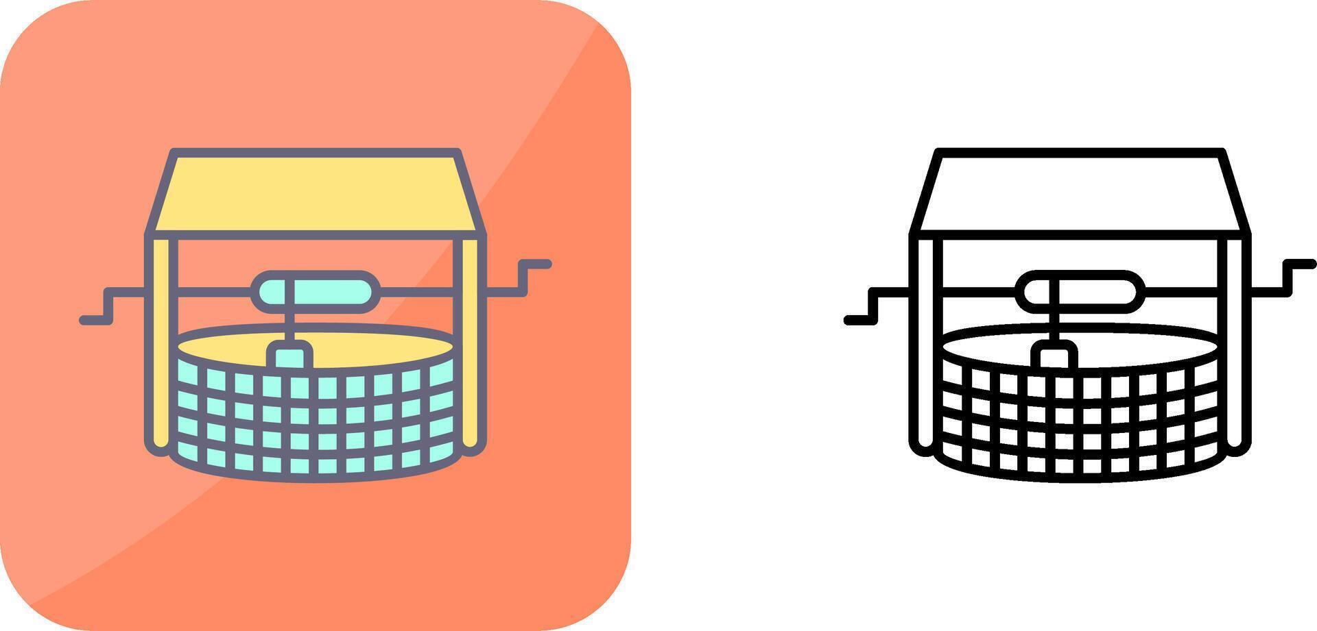 Water Well Icon Design vector