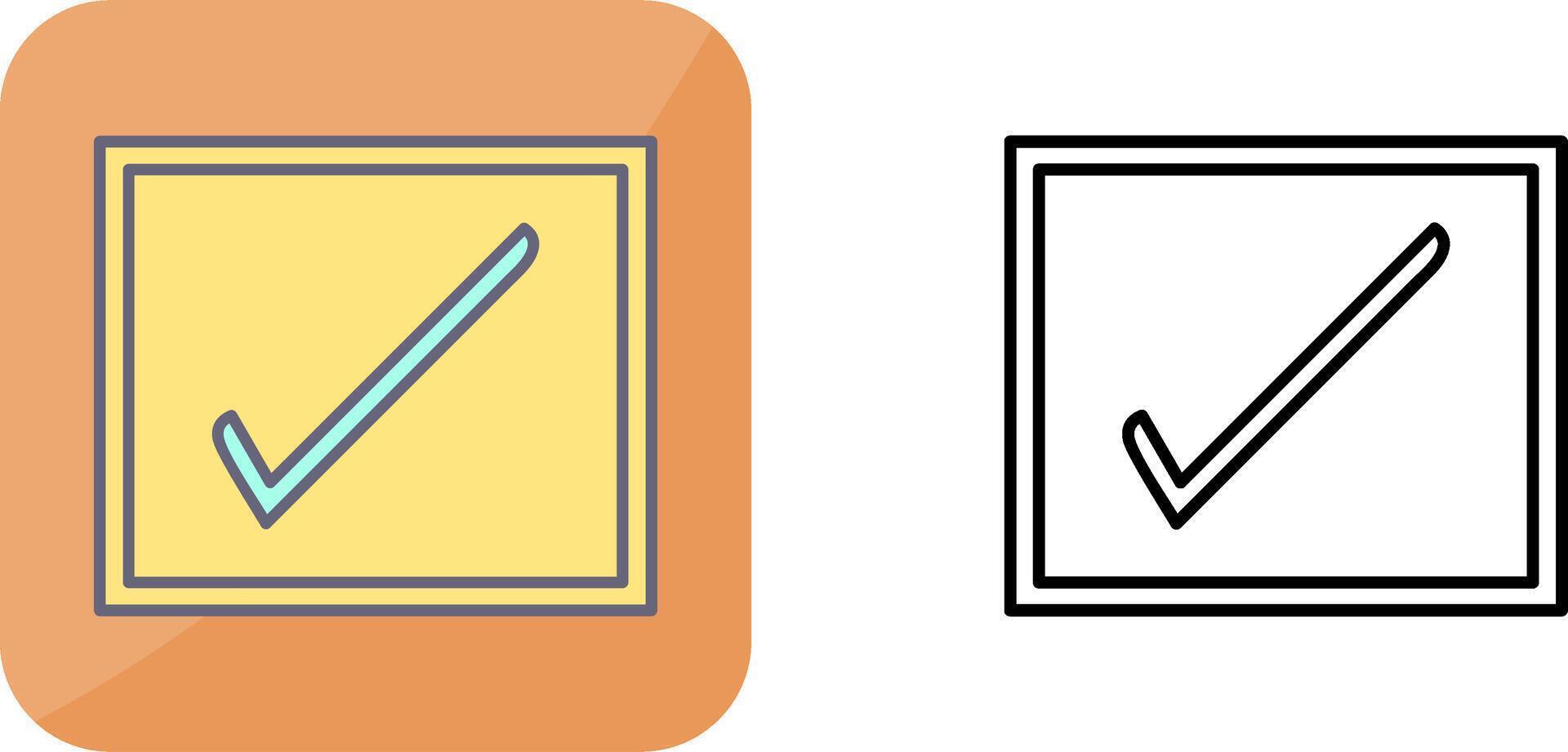 Checkbox Icon Design vector