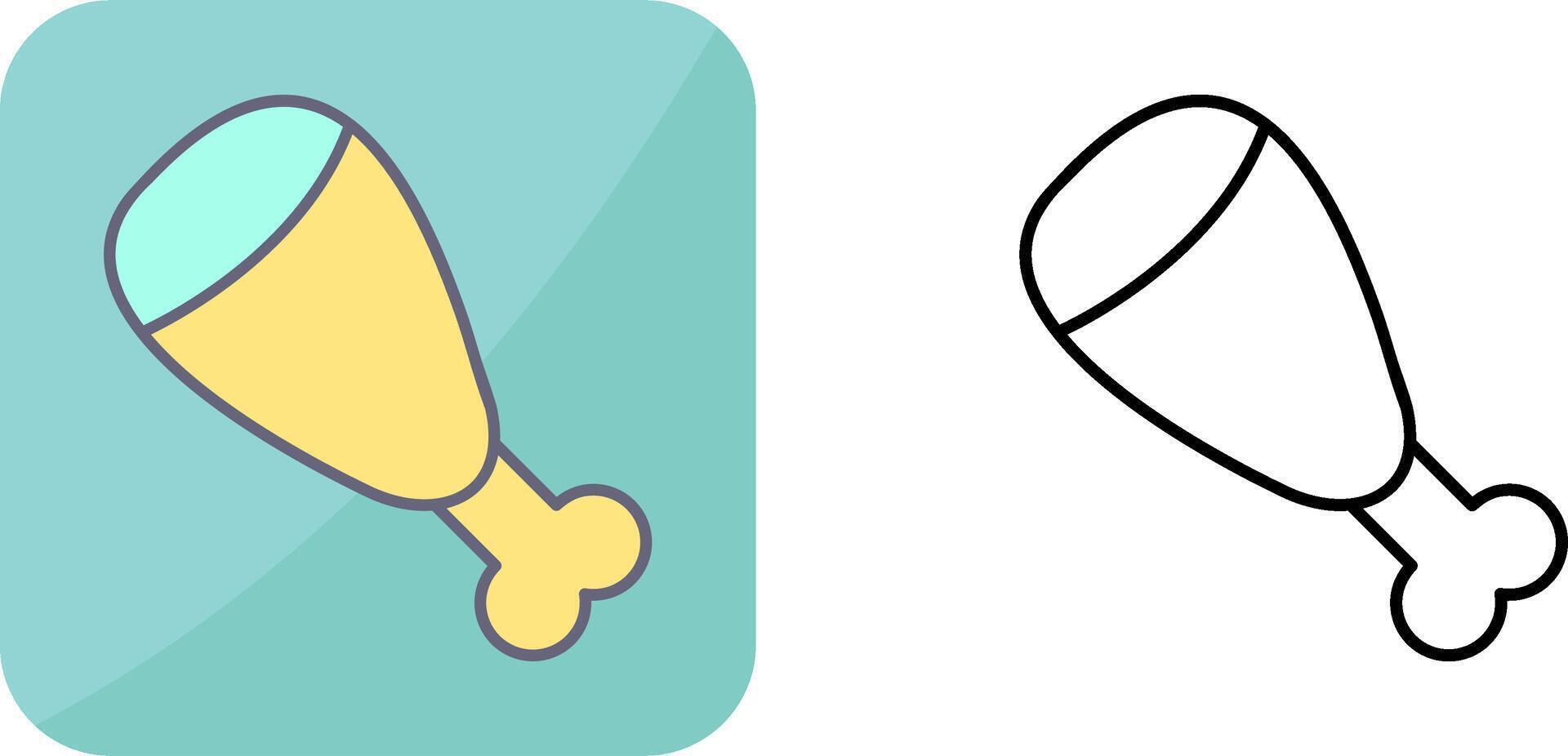 Cooked Ham Icon Design vector