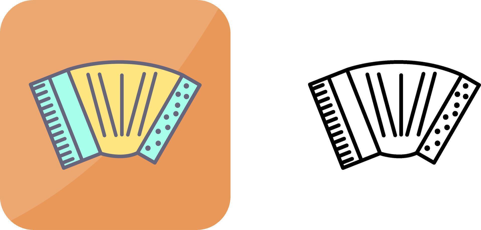 Accordion Icon Design vector