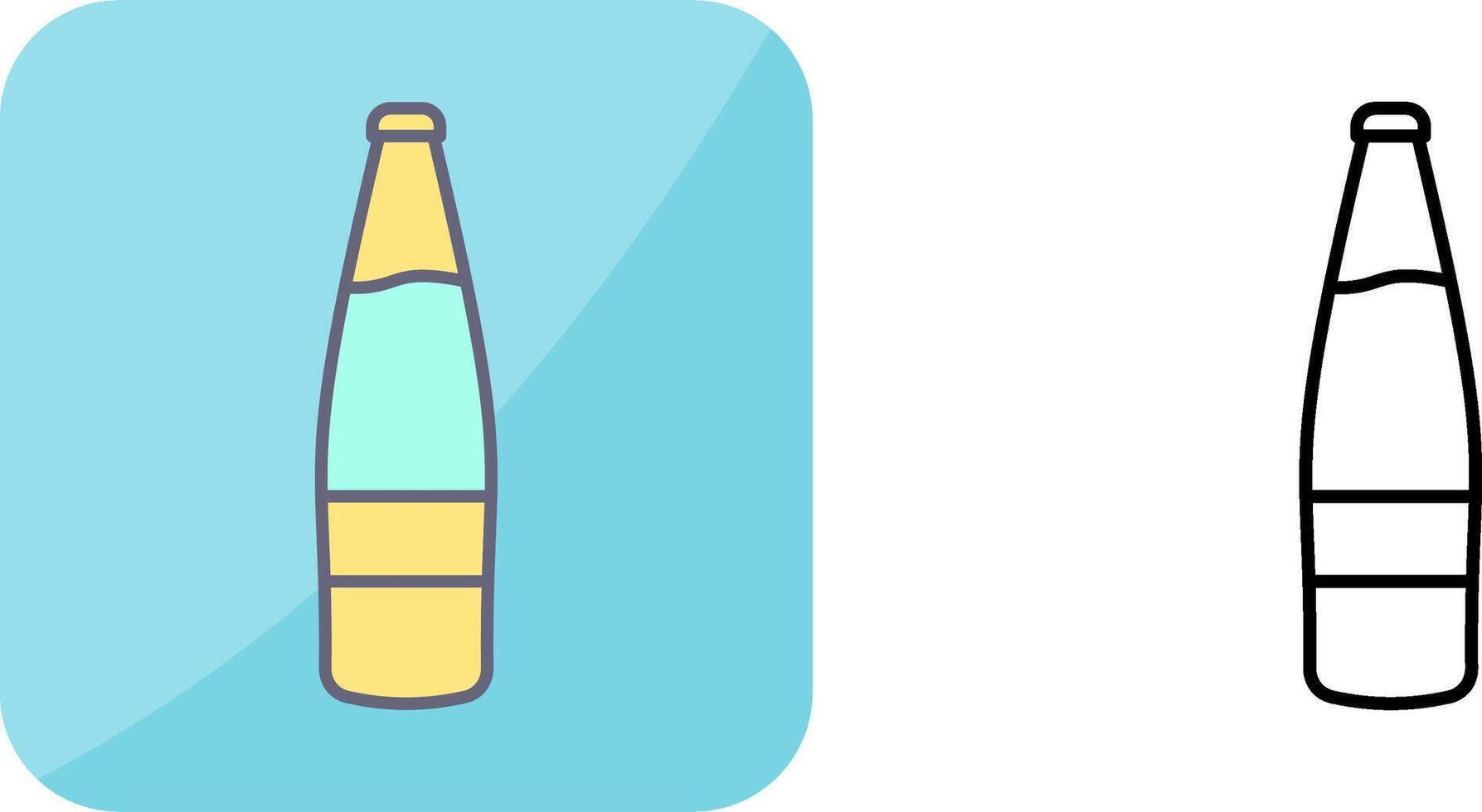 Beer Bottle Icon Design vector