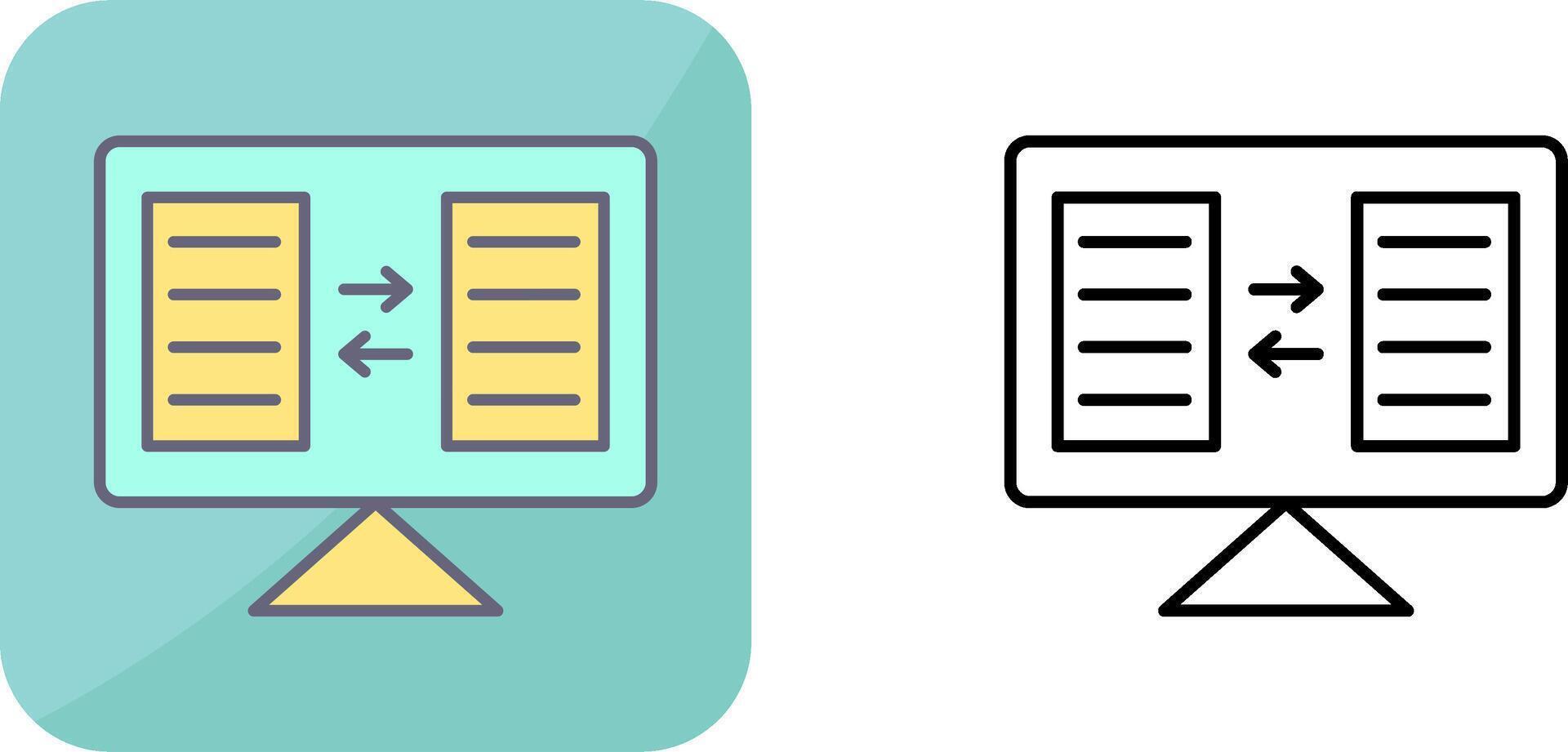 File Sharing Icon Design vector