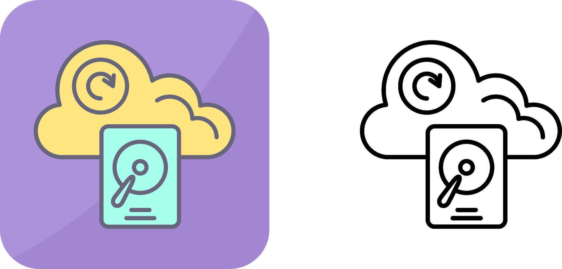 Hard Drive Icon Design vector