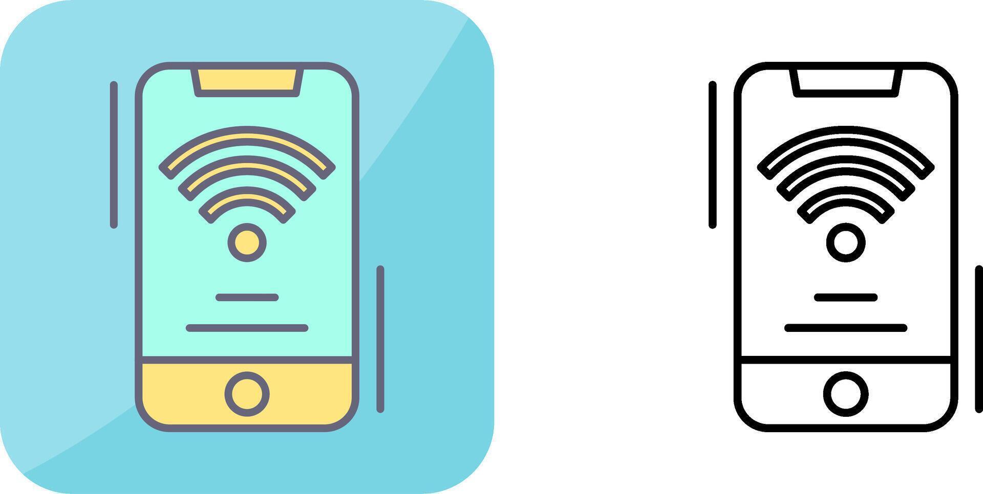 Wifi Signal Icon Design vector
