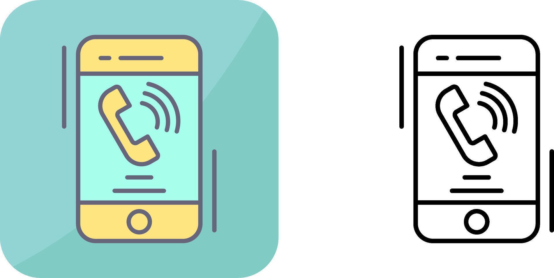 Incoming Call Icon Design vector
