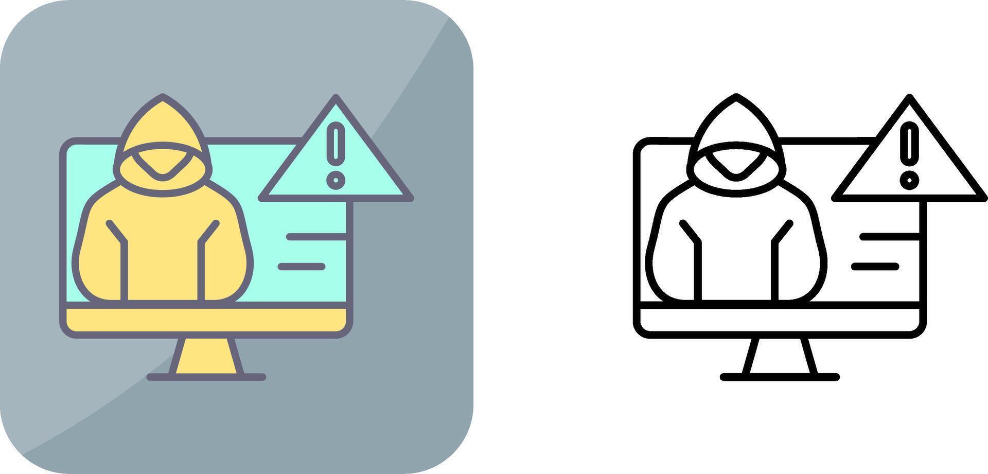 Threat Icon Design vector