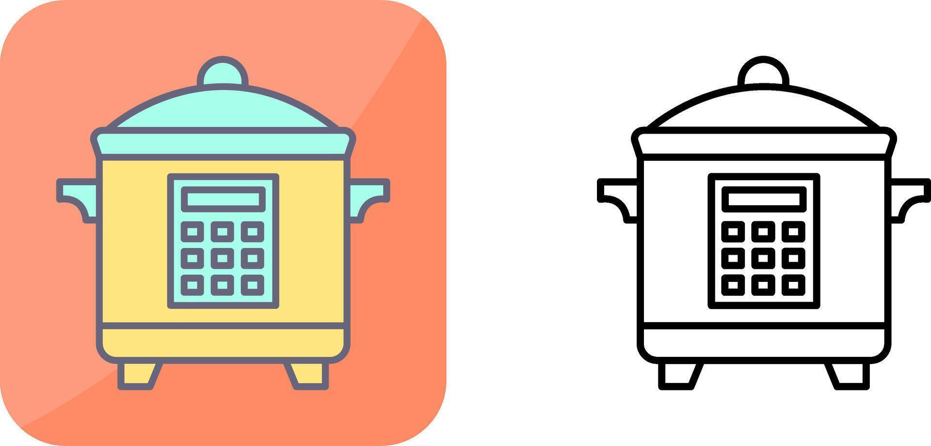 Cooker Icon Design vector