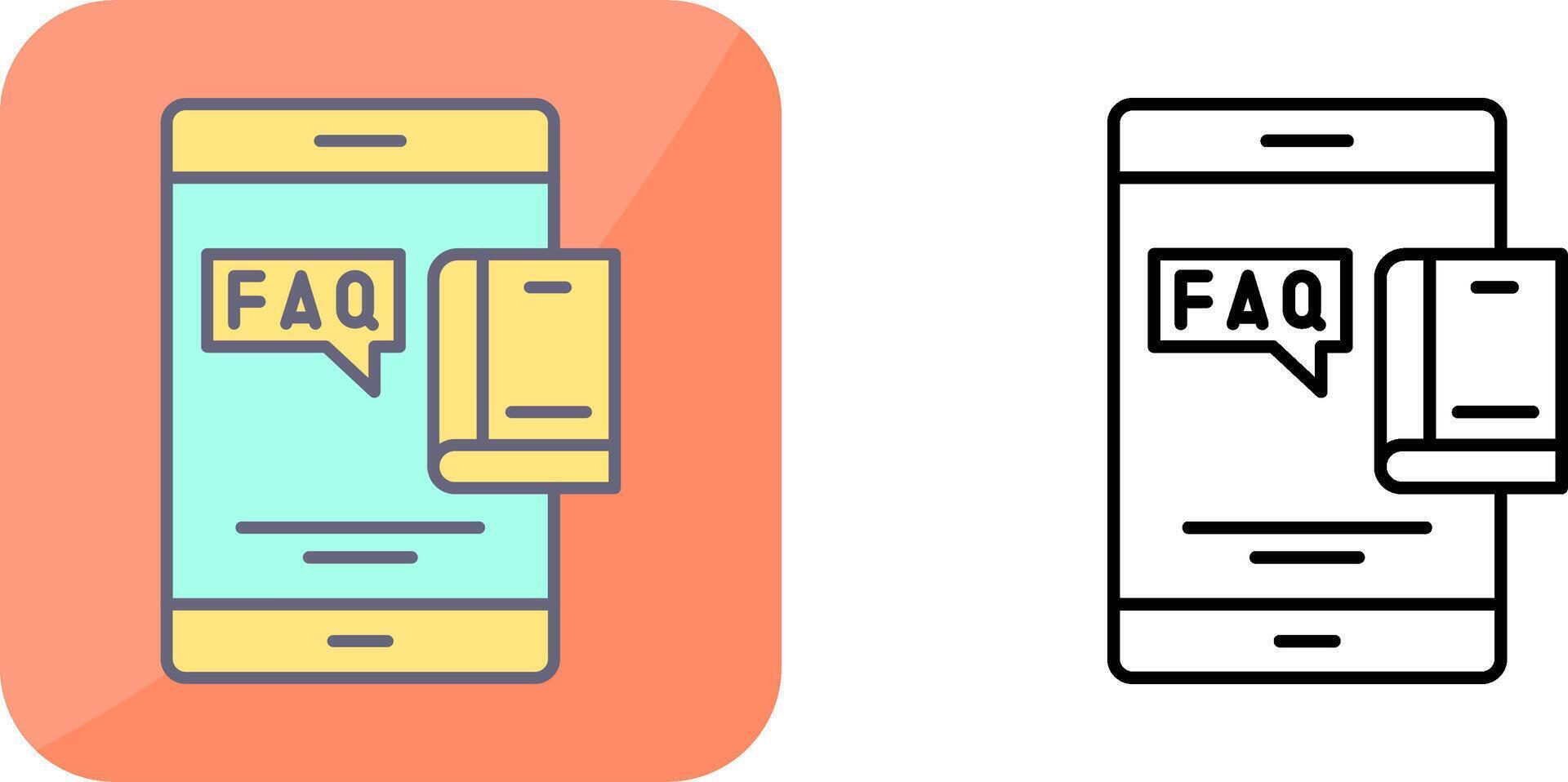 Faq Icon Design vector