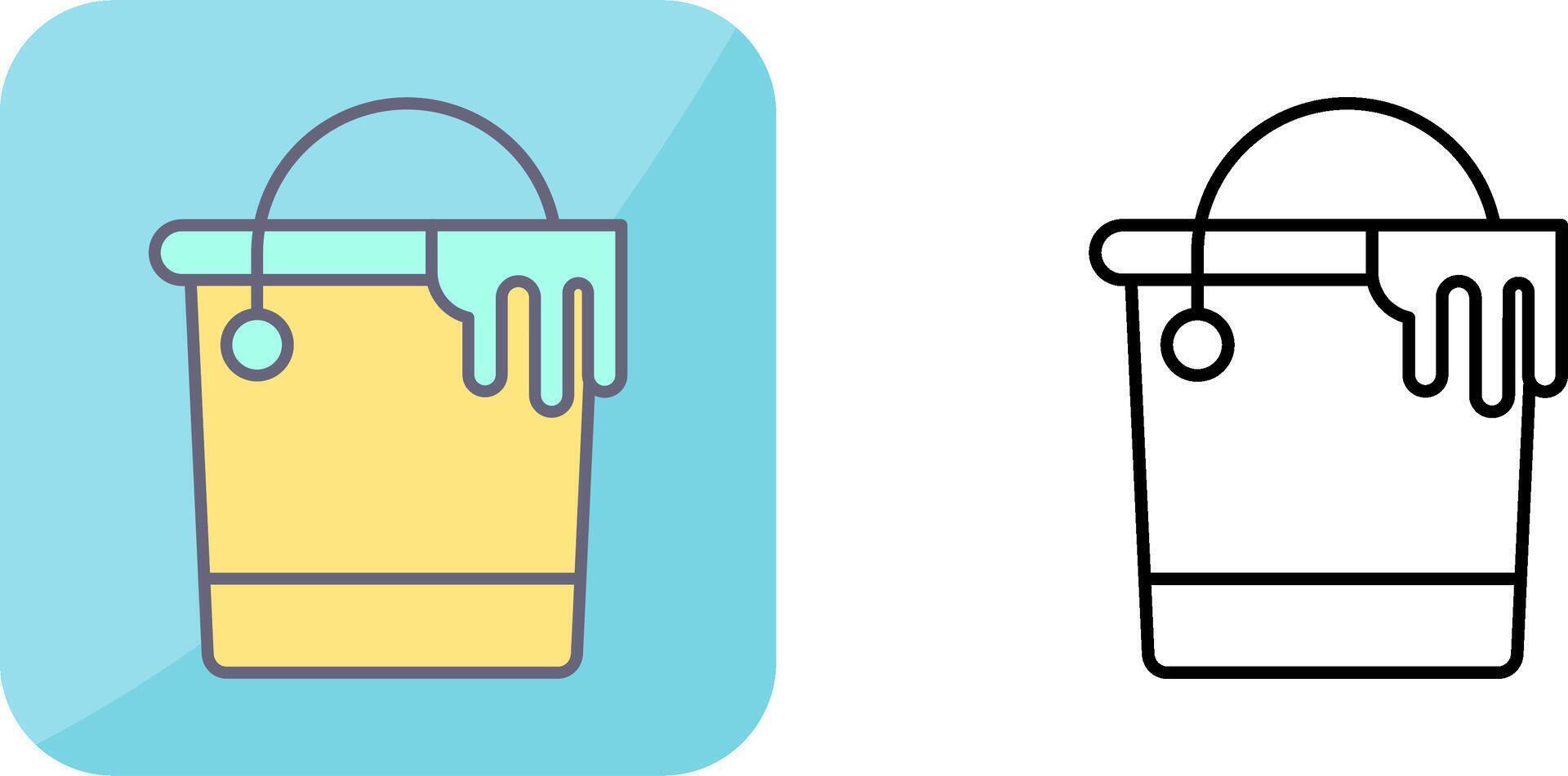 Paint Bucket Icon Design vector