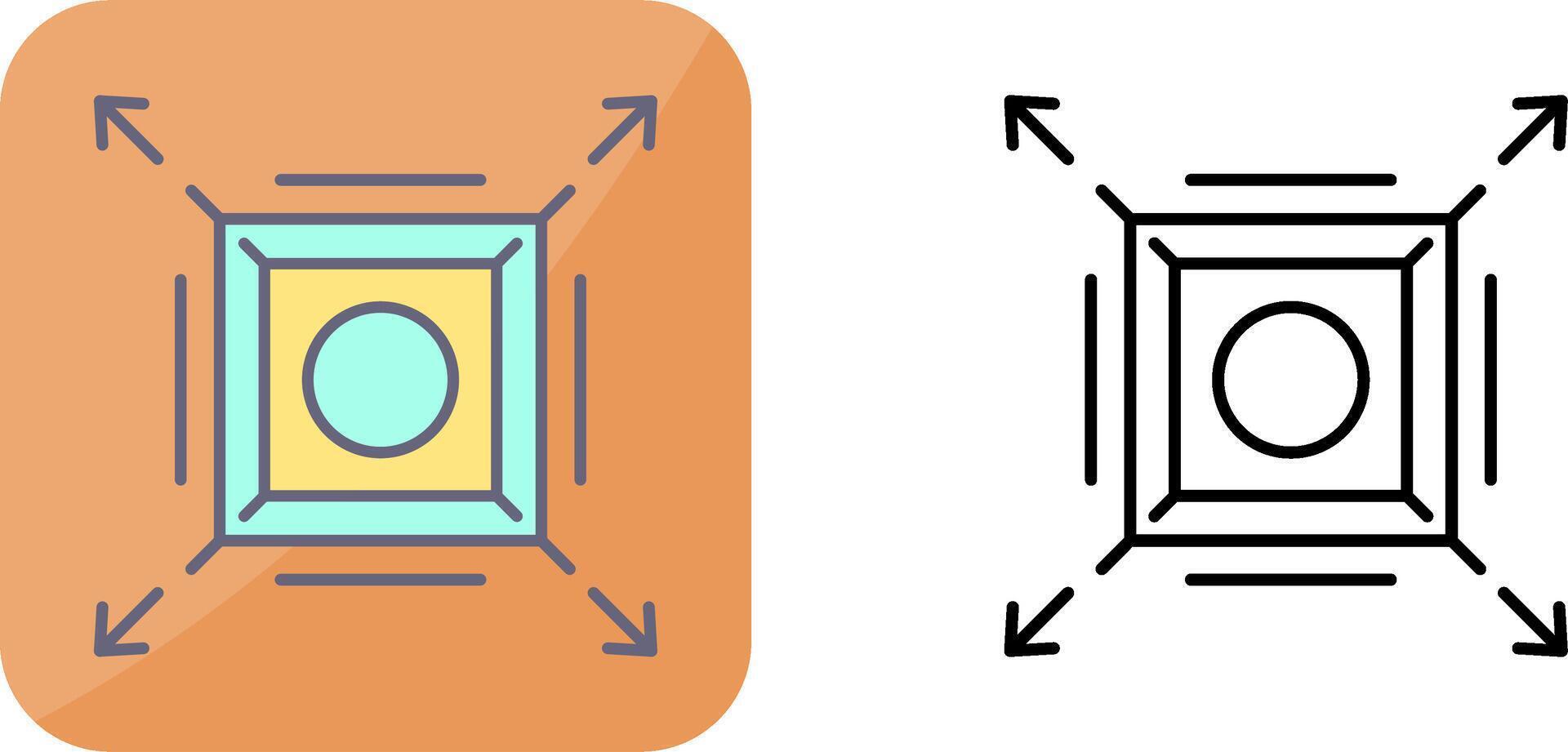 Maximize Icon Design vector