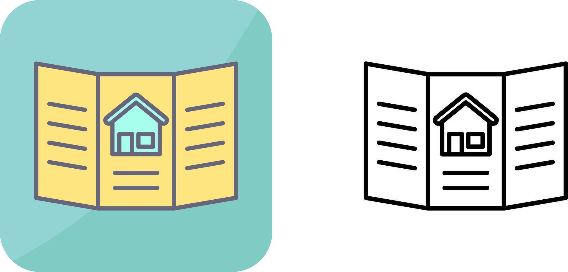 Brochure Icon Design vector