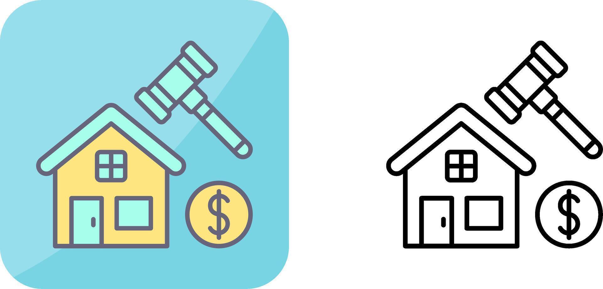 Auction Icon Design vector