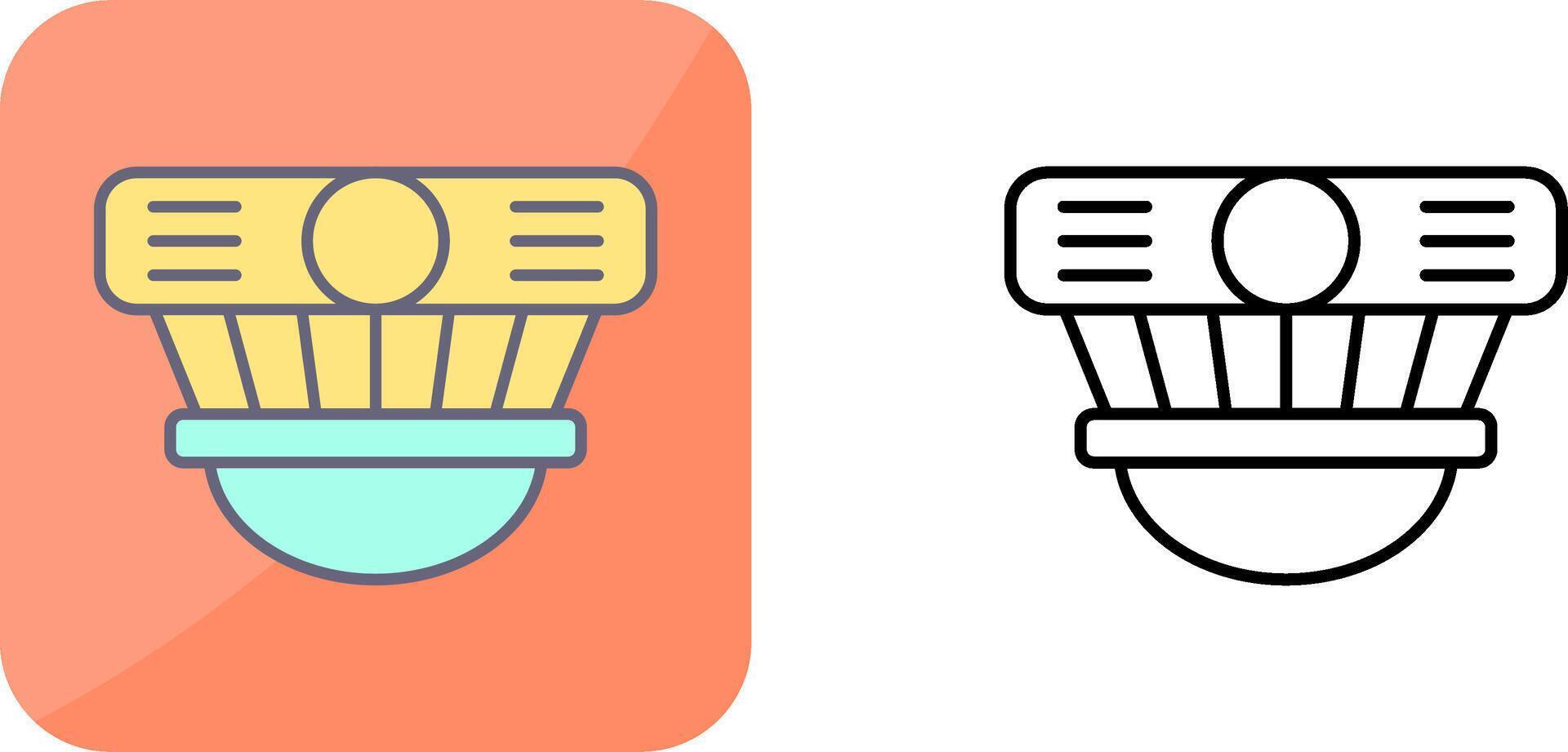 Smoke Detector Icon Design vector