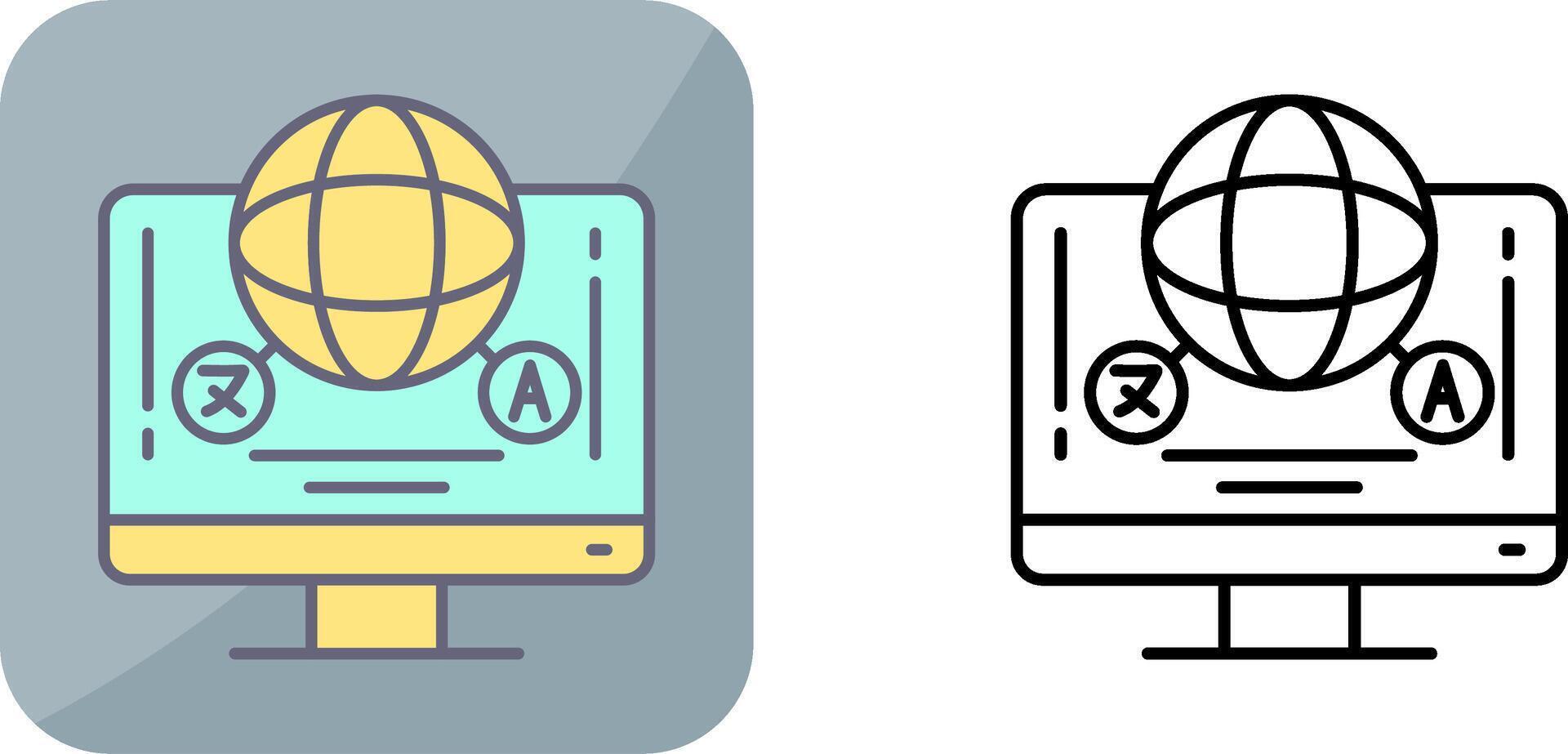 Language Icon Design vector