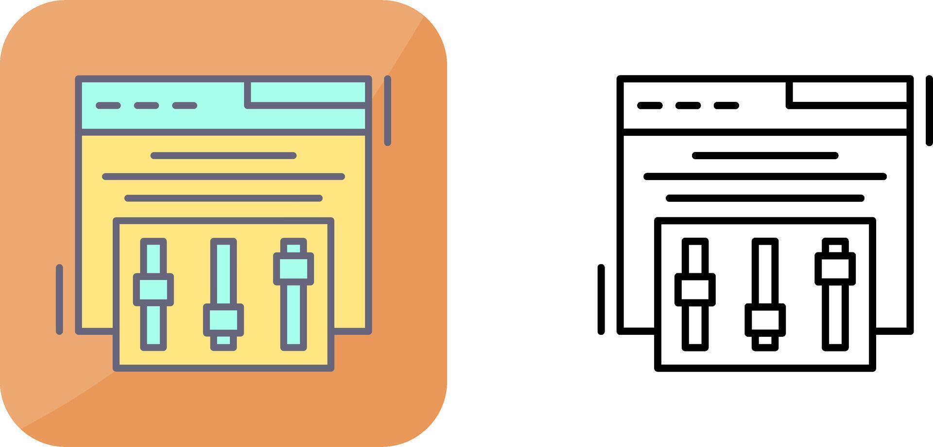 Campaign Tweaks Icon Design vector