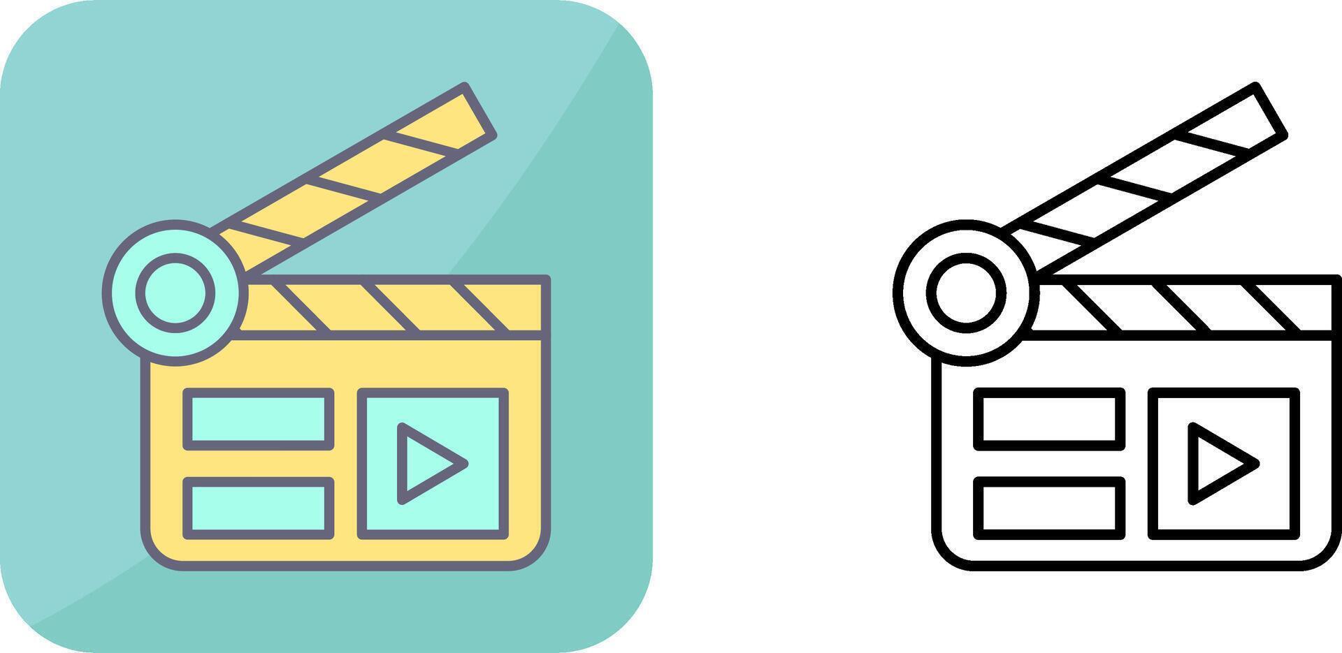 Clapper Board Icon Design vector
