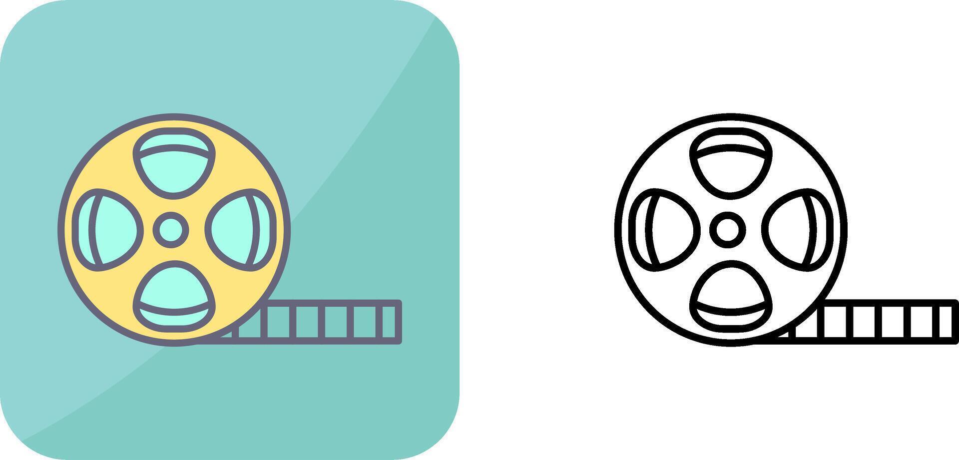 Film Reel Icon Design vector