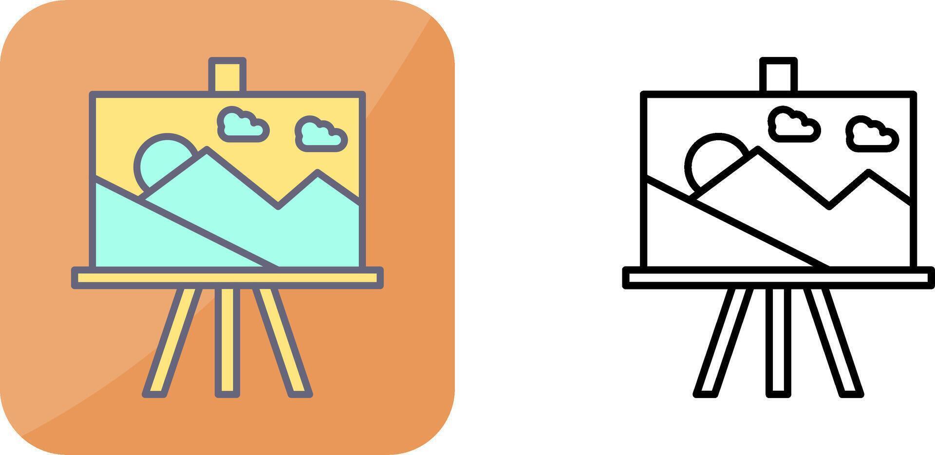 Canvas Icon Design vector