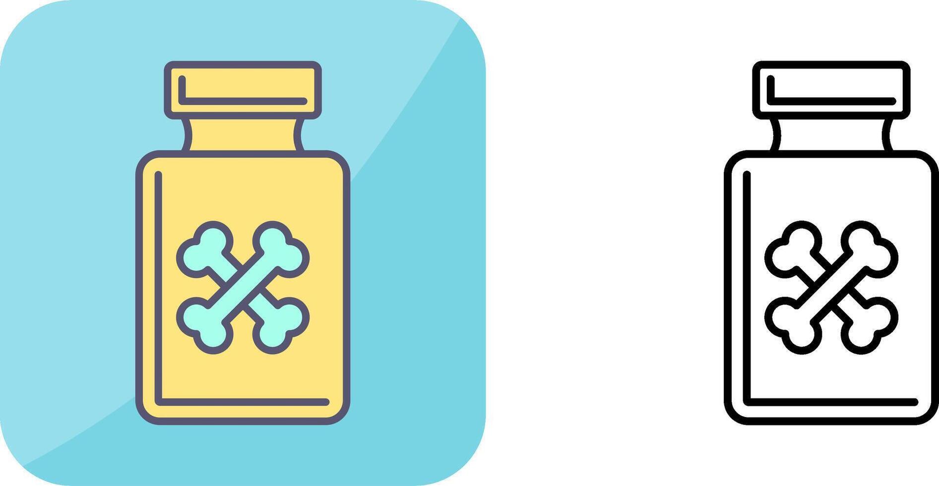 Poison Icon Design vector