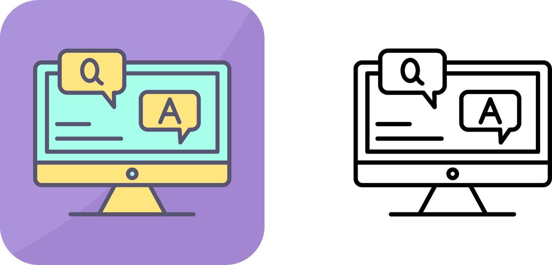 Faq Icon Design vector