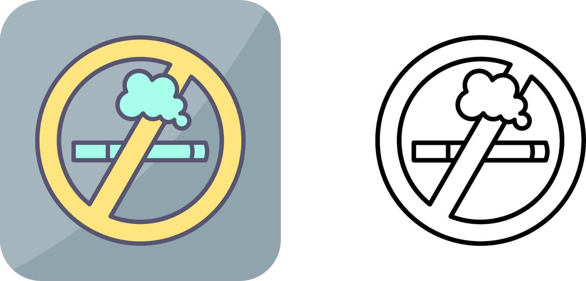 No Smoking Icon Design vector