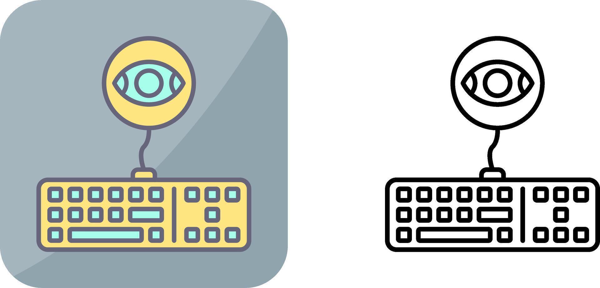 Keylogger Icon Design vector