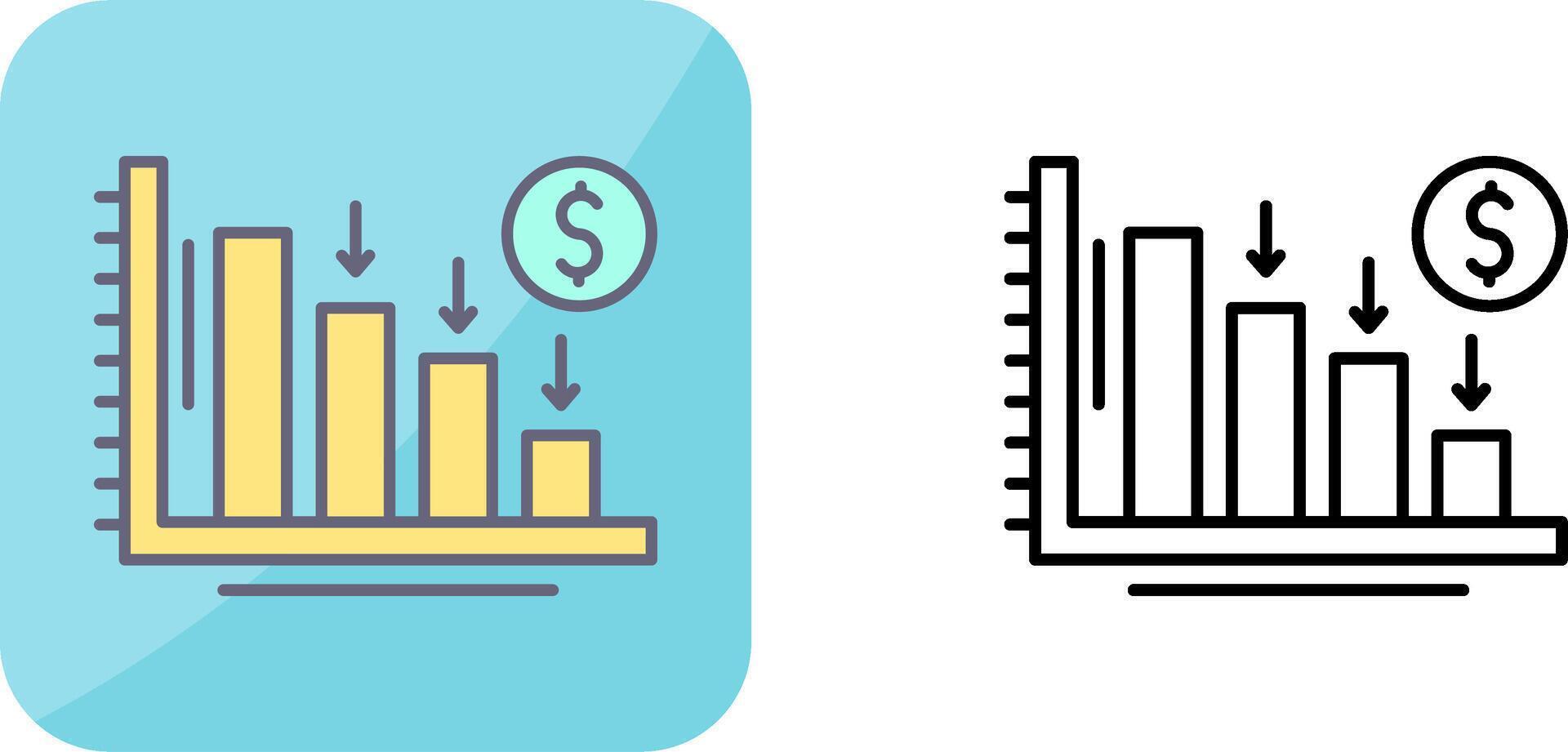 Loss Icon Design vector