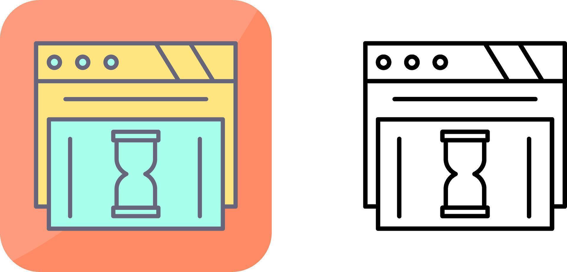Waiting Icon Design vector