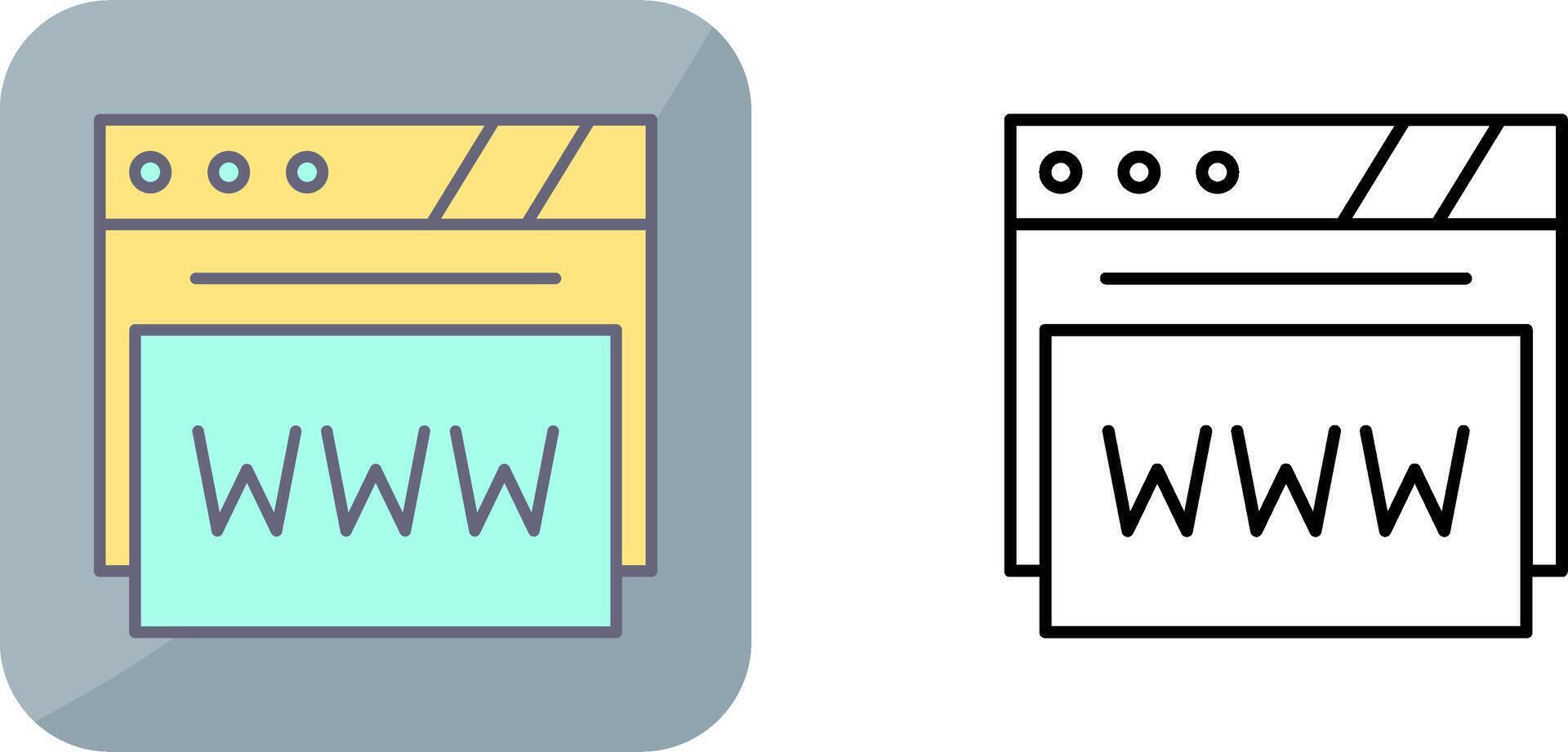 Web Browser Icon Design vector