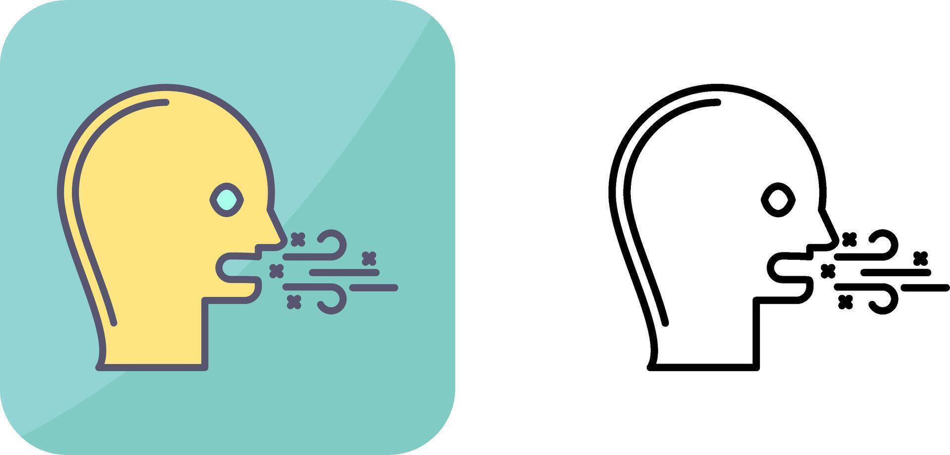 Bad Breath Icon Design vector