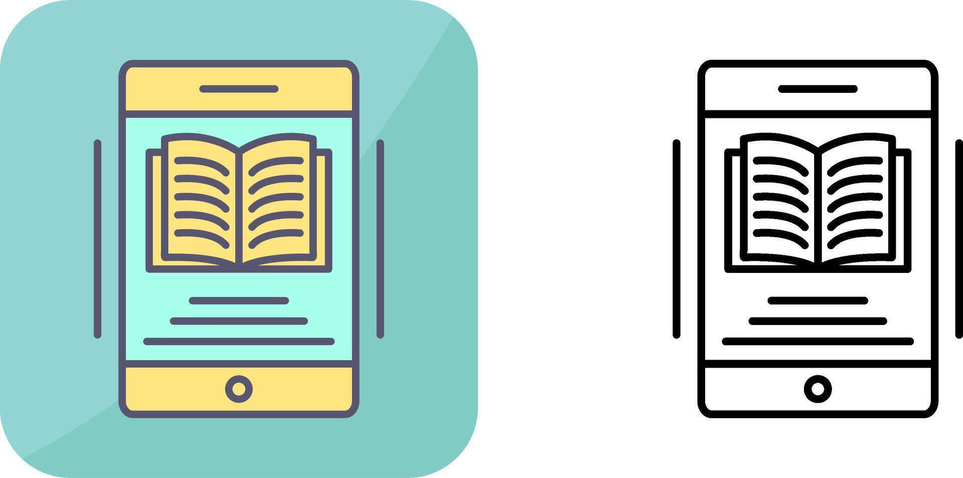 Ebook Icon Design vector
